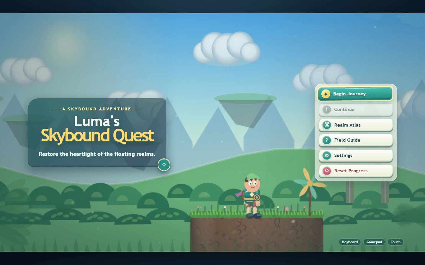 Luma's Skybound Quest application screenshot